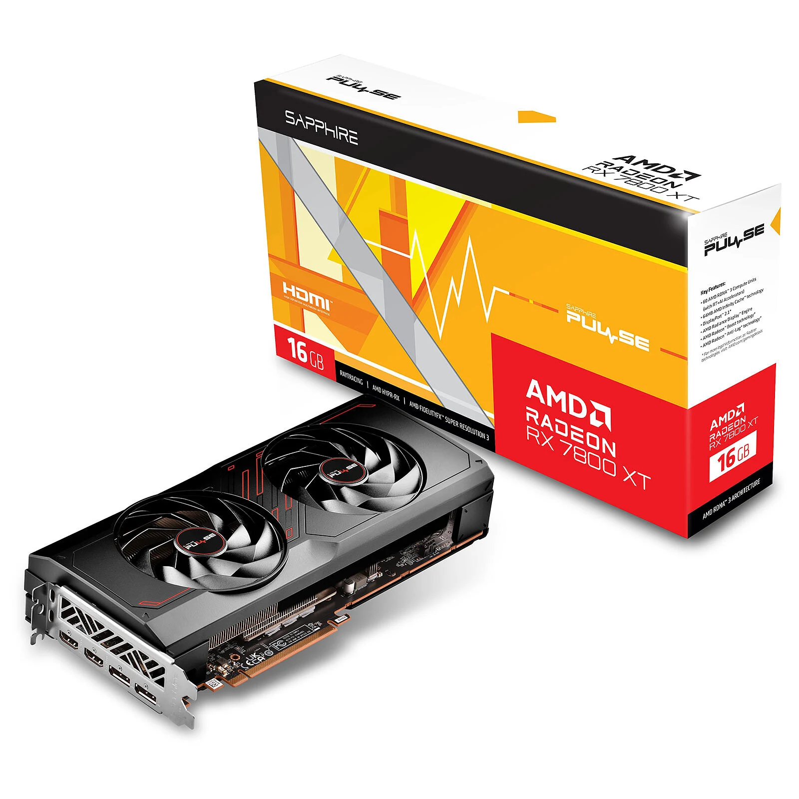 AMD Radeon RX 7800 XT — 16 Go GDDR6
