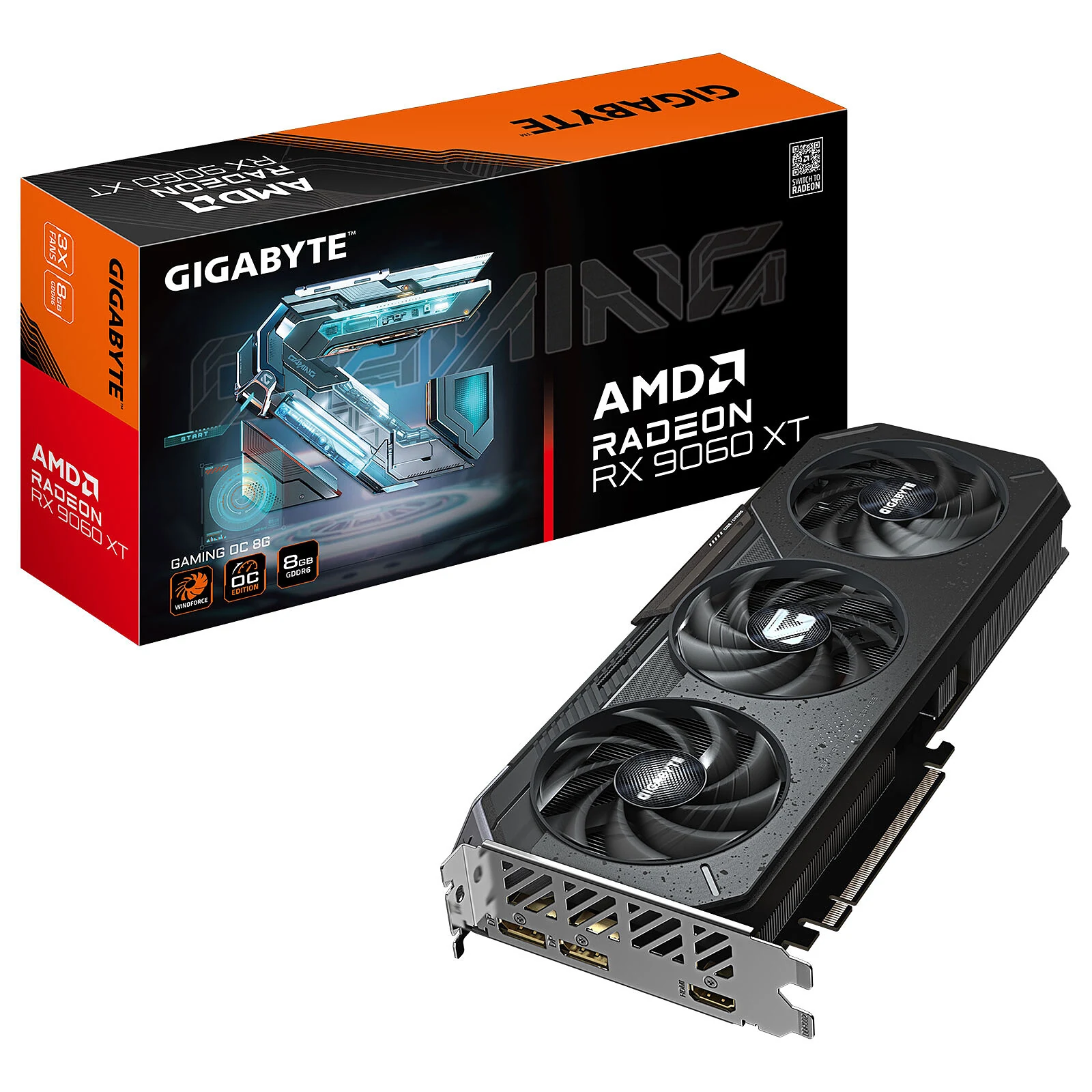 AMD Radeon RX 9060 XT — 8 Go GDDR6