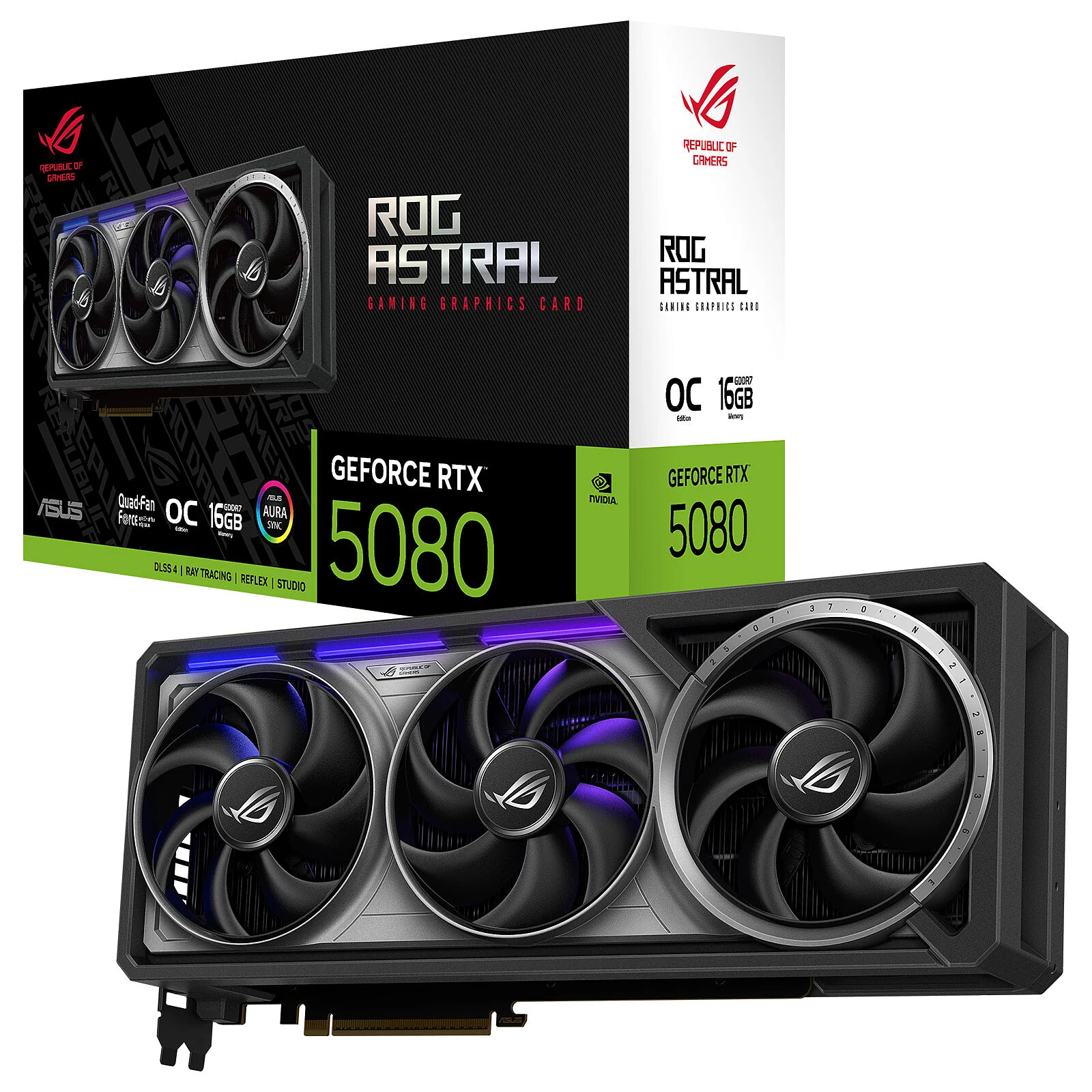 ASUS ROG Strix GeForce RTX 5080 OC — 16 Go GDDR7
