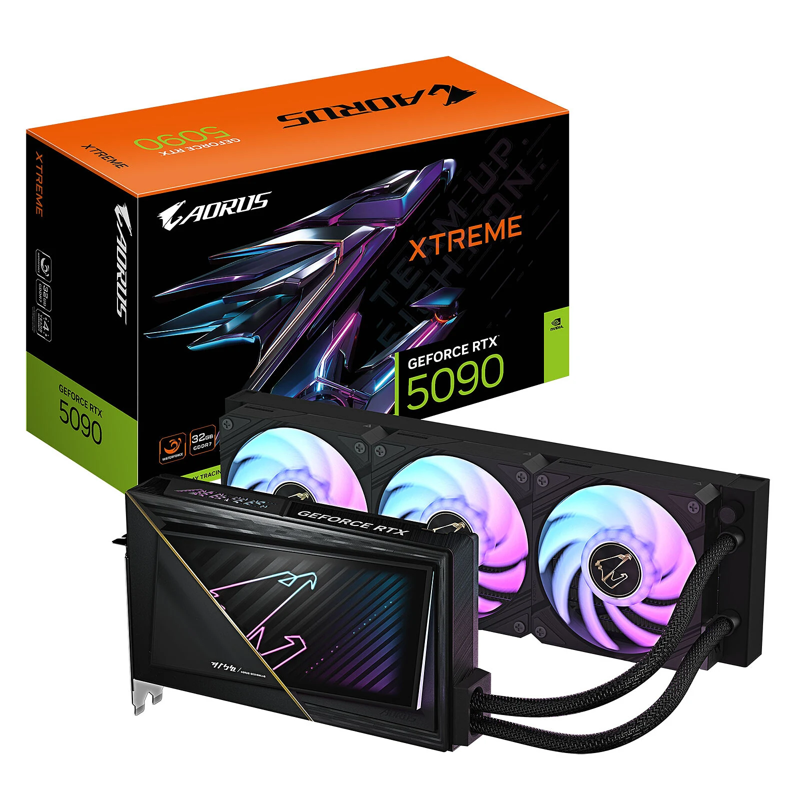 Gigabyte AORUS RTX 5090 XTREME WATERFORCE — 32 Go GDDR7