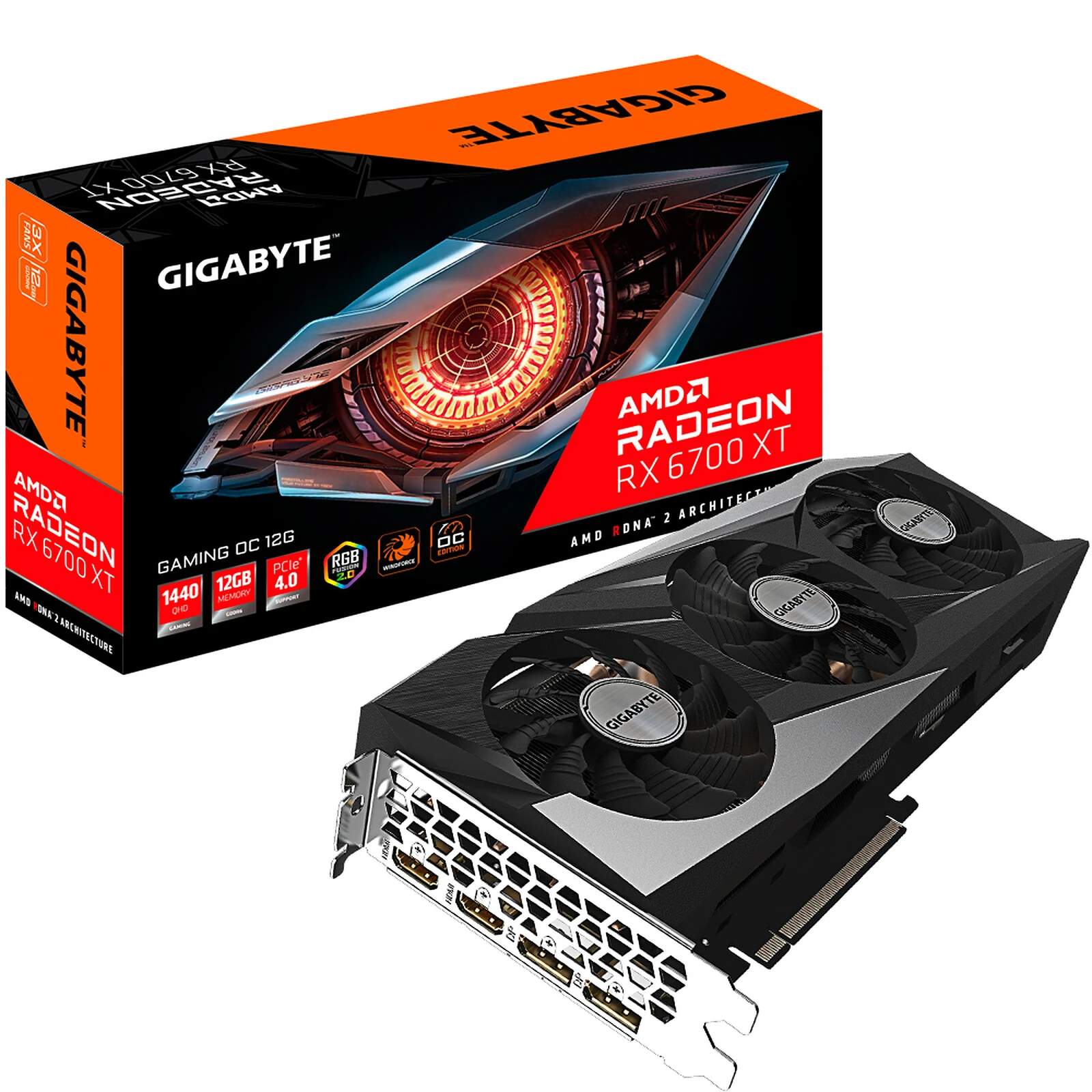 Gigabyte RX 6700 XT Gaming OC — 12 Go