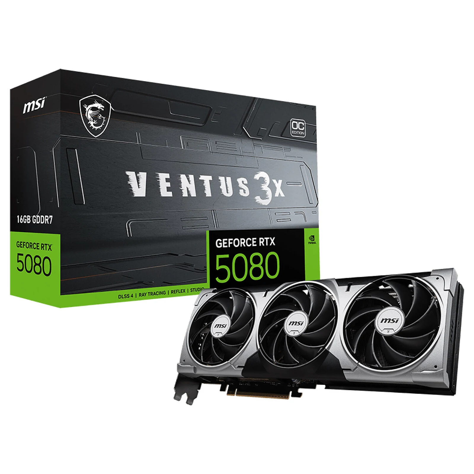 MSI GeForce RTX 5080 Ventus 3X OC — 16 Go GDDR7