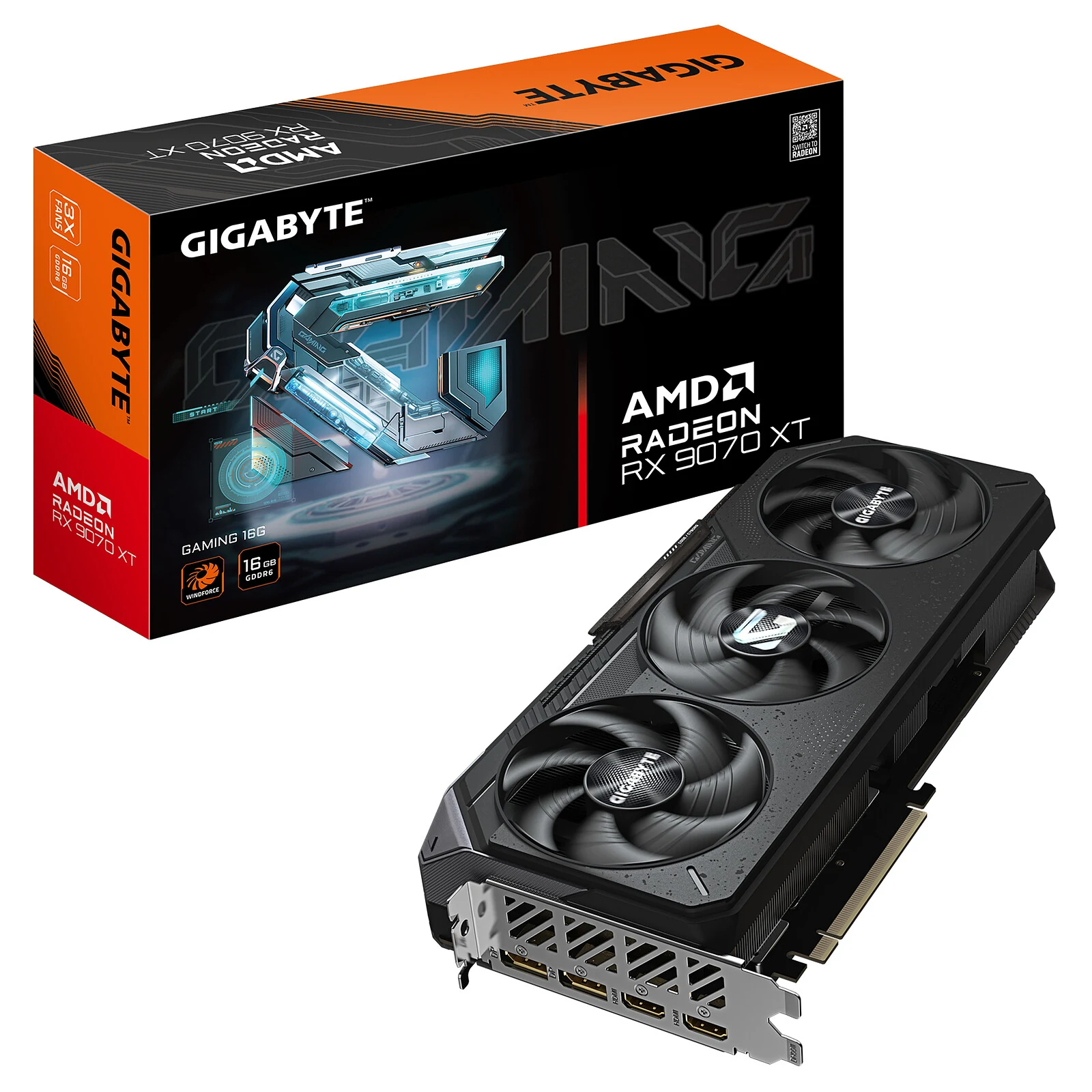MSI Radeon RX 9070 XT 16G Gaming X Trio — 16 Go GDDR6
